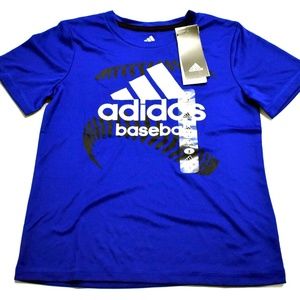 NEW Adidas Adidas Brite Bright Blue Short Sleeve T